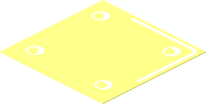 Sticker  1.8 x  1.8 with Four Rivets