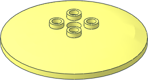 =Dish  6 x  6 Inverted With Hollow Studs