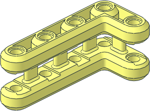Technic Beam  3 x  7 x  3 Bent 90 Double Chamfered