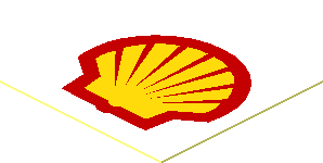 Sticker  1.1 x  1.1 with Shell Logo 1971