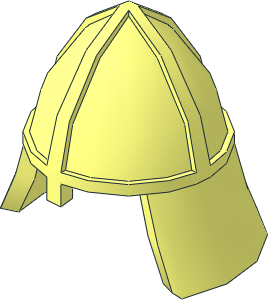 =Minifig Castle Helmet with Neck Protector