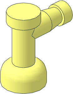 Tap  1 x  1 with Hole in Spout