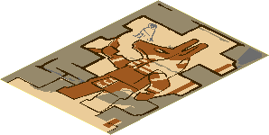 Sticker  5.4 x  3.7 with Wall and Anubis Painting