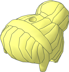 Figure Friends Hair with Top Knot Bun and Hair Band