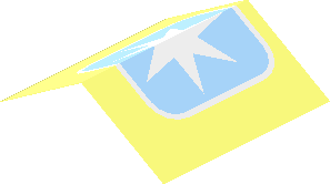 Sticker  3.8 x  4.4 with Maersk Logo (Formed)