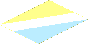 Sticker  3.7 x  2.9 with Maersk Blue/White Diagonal Up Right