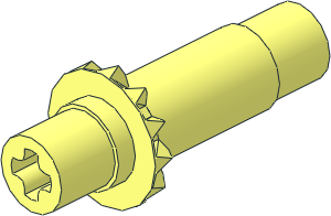 ~Technic Gear 12 Tooth Bevel with Double Axle Joiner