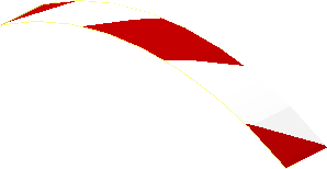 Sticker  0.75 x  5.5 Red/White Diag. Stripes Right Up (Formed)