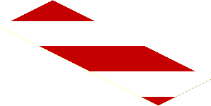 Sticker  1.5 x  4.5 Red/White Diagonal Stripes Right Up