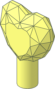 Rock Gem Facetted Heart Shaped