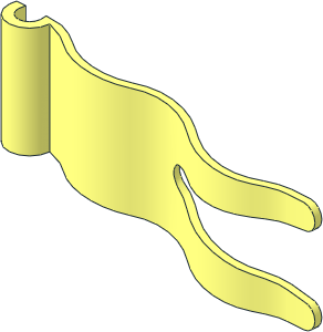 Duplo Flag Wavy  2 x  5 without Slits