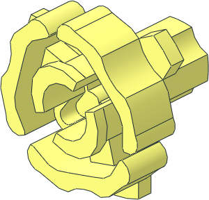 Technic Clutch with Axle Connector Inner Side