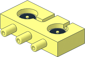 ~Technic Pneumatic Distribution Block  2 x  4 Internals