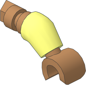 Figure Duplo Child Arm with Medium Nougat Hand Pattern