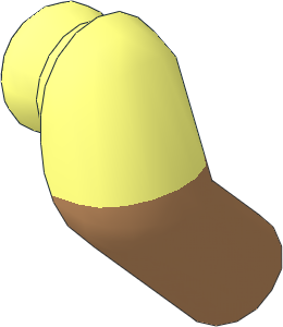 Minifig Arm Right with Medium Nougat Lower Arm Pattern