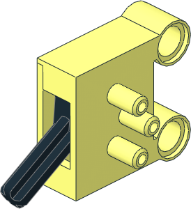 Technic Pneumatic Valve with Pegholes (Down Position)