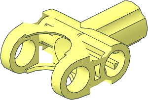 ~Technic Connector  2 x  3 with Ball/Axle Socket without Rubber Insert