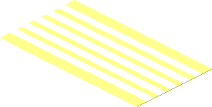 Sticker  1.9 x  3.5 with White/Clear Stripes