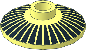 Dish  2 x  2 Inverted with 32 Wire Spokes Pattern