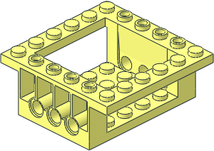 Plate  6 x  6 x  2 with Recessed Base 4 x 4 and 6 Pegholes