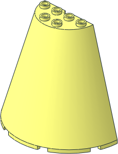 =Cone  8 x  4 x  6 Half