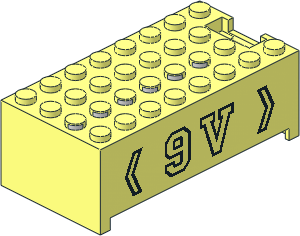 ~Electric  9V Battery Box  4 x  8 x  2.333 Cover w/ "9V" Pattern