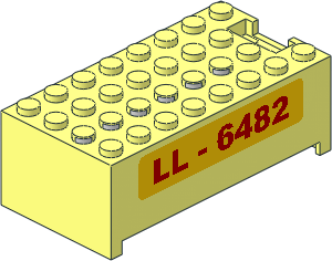 ~Electric  9V Battery Box  4 x  8 x  2.333 Cover with "LL-6482" Pattern