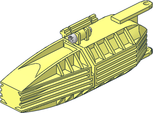 Electric Motor Boat Body Assembly with Metallic Screw