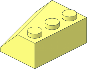 Wedge  3 x  3 Sloped Right
