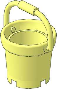 Bucket  2 x  2 with Raised Handle