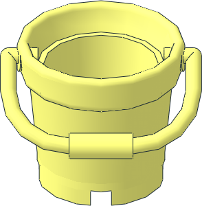 Bucket  2 x  2 with Hanging Handle