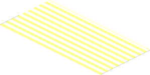 Sticker  2.9 x  5.9 with White/Clear Stripes