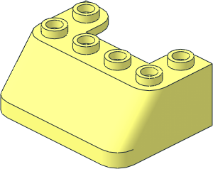 Windscreen  3 x  4 x  1.333 with 6 Studs on Top