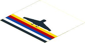 Sticker  3.5 x  3.9 with Town Airport Logo