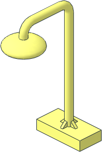 Duplo Shower Head on Stand with  1 x  2 Base