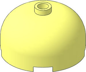 Cylinder  3 x  3 with Dome Top with Open Stud