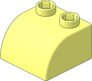 Quatro Slope Brick Curved  2 x  2