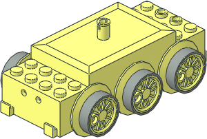 Electric Train Motor 12V with 2-Hole Sockets (Complete)