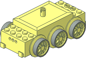 Electric Train Motor 12V Unslotted w/ 3-Hole Sockets (Complete)