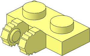 Hinge Plate  1 x  2 Locking 7-Position with Dual Finger on Side