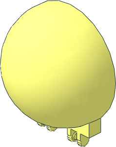 Windscreen  6 x  6 x  3 Dome Hinge Locking with Two Dual Fingers