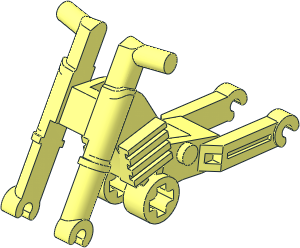 Bike  2 Wheel Motorcycle Frame  2 x  6 x  3 with Short Pins