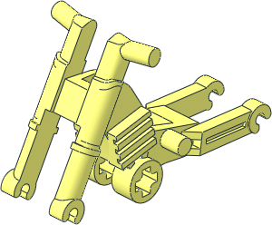 Bike  2 Wheel Motorcycle Frame  2 x  6 x  3 with Long Pins