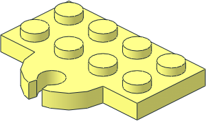 Plate  2 x  4 with Hook Holder