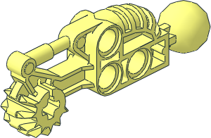 Technic Arm  2 x  5 with Ball Joint and Gear 12 Tooth Double Bevel