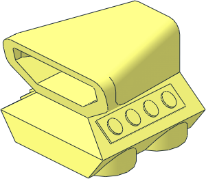 Car Engine  2 x  2 with Air Scoop