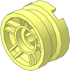 Wheel Rim  6.4 x 11 with  5 Spokes