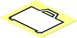 Sticker  1.3 x  1.5 with White Suitcase