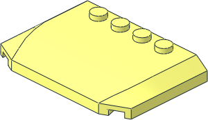Slope Brick 45  4 x  6 x  0.667 Double Curved