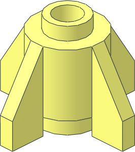 =Brick  1 x  1 Round with Fins